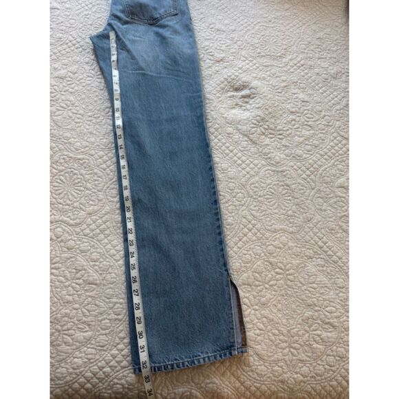 Madewell Jeans Womens Size 27 The Perfect Vintage Straight Mid Wash Split Hem - Picture 8 of 9